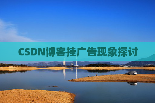 CSDN博客挂广告现象探讨